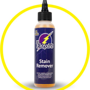 Dr Floyds Stain Remover Product in yellow circle